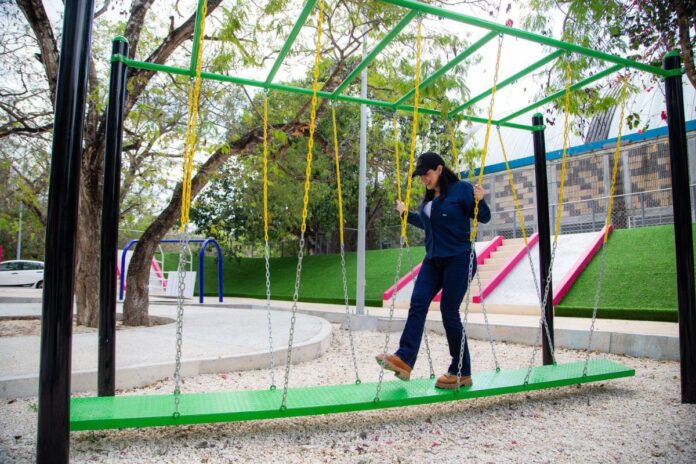 Estefanía Mercado entrega renovado el Parque de la Noventa: 