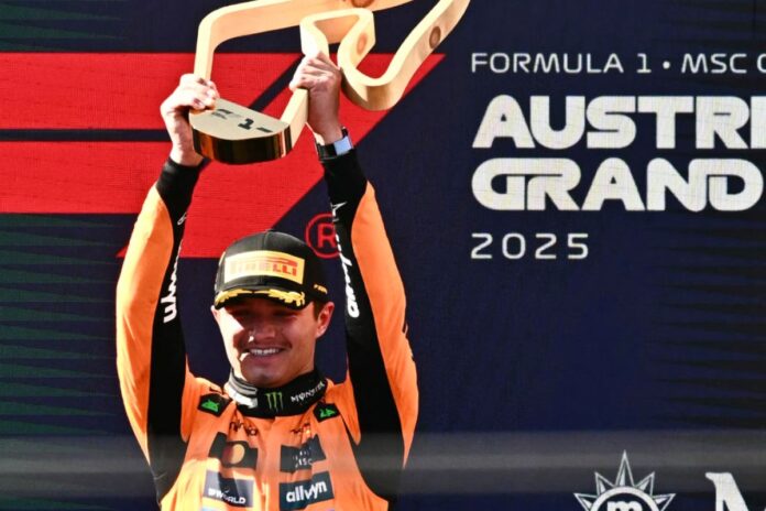 Lando Norris brilla en Austria y revive la batalla por el título con victoria contundente en Spielberg