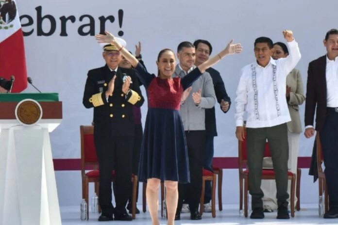 Claudia Sheinbaum celebra los siete años de la 4T en el Zócalo: 