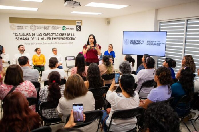 Estefanía Mercado impulsa en Solidaridad el emprendimiento femenino con nuevas oportunidades de negocio