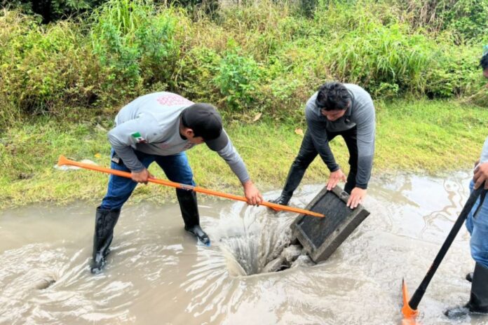 Gobierno de Solidaridad despliega operativo para atender encharcamientos tras lluvias