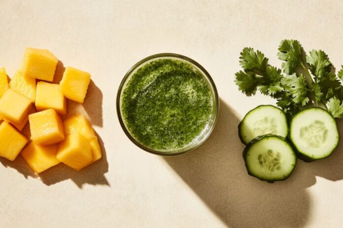 El jugo verde que ayuda a controlar el azúcar y limpiar el colon de forma natural