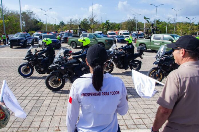 Gobierno de Playa del Carmen despliega operativo de seguridad con más de mil elementos para Semana Santa 2025
