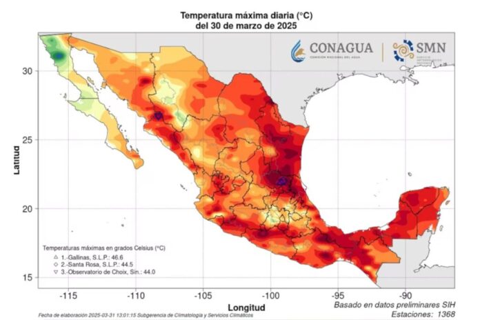 Ola de calor en México deja 6 muertos y 400 casos de afectaciones a la salud en 27 estados