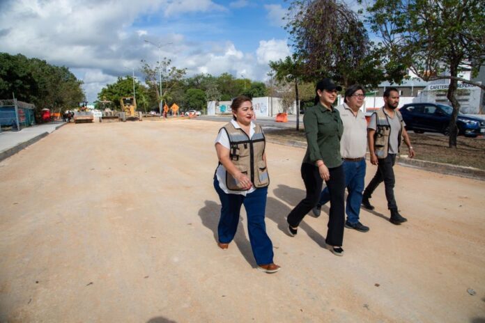 Playa del Carmen avanza con paso firme en repavimentación urbana bajo el liderazgo de Estefanía Mercado