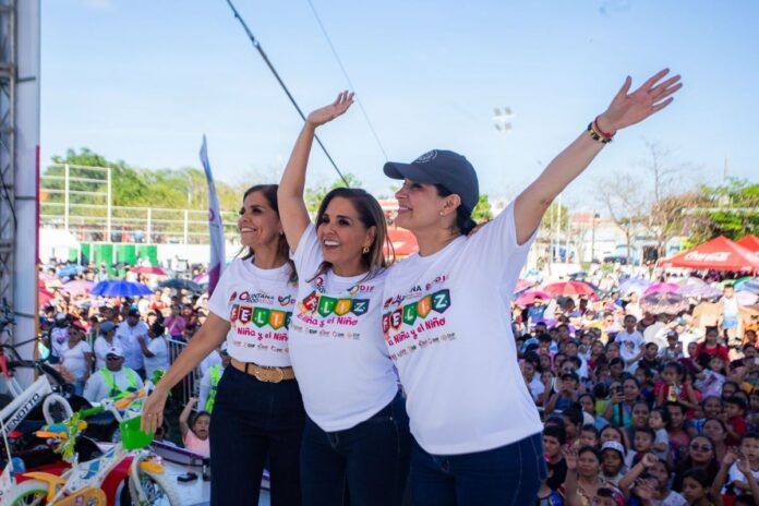 Playa del Carmen se llena de alegría con gran celebración del Día de la Niñez encabezada por Mara Lezama y Estefanía Mercado