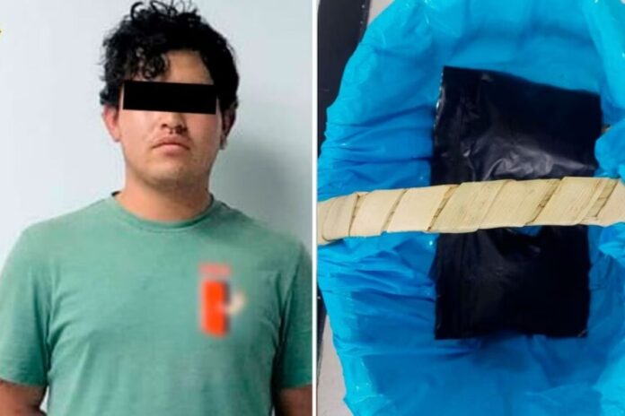 Detienen a narcomenudista que escondía marihuana en una canasta de tacos en Azcapotzalco
