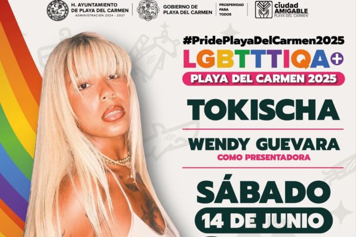 Tokischa y Wendy Guevara encabezarán el #PridePlayaDelCarmen2025 en una noche histórica por la diversidad y la inclusión