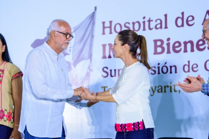 Claudia Sheinbaum y Miguel Ángel Navarro consolidan un sistema de salud más justo y una infraestructura estratégica para Nayarit