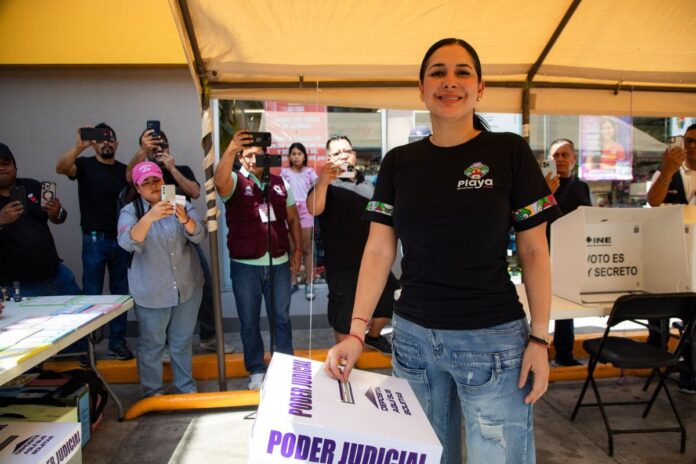 Estefanía Mercado invita a las y los playenses a hacer historia en la Elección Judicial 2025