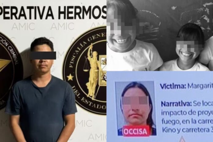 Presunto feminicida en Sonora buscaba cobrar seguro de vida: Asesinó a su pareja y a tres niñas