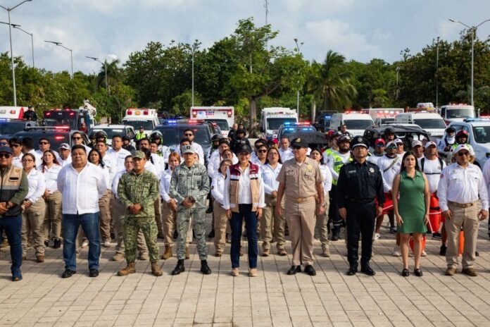 Estefanía Mercado da el inicio del Operativo Vacacional de Verano 2025 en Playa del Carmen para garantizar seguridad