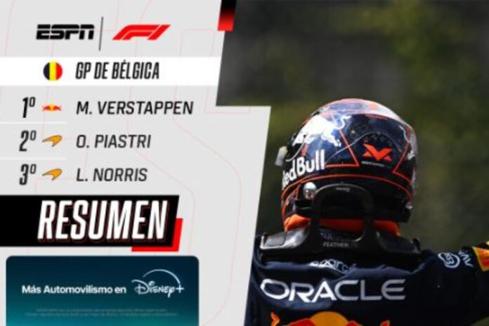 Max Verstappen triunfa en la Sprint del GP de Bélgica mientras que Colapinto termina 19°
