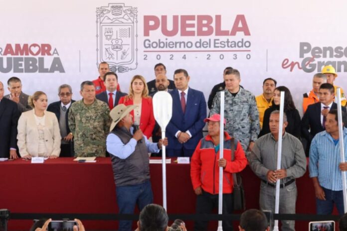 Puebla logra avances significativos en la gestión de emergencias forestales e inundaciones