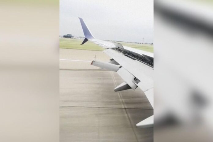 Avión de Delta Air Lines aterriza en Texas con ala dañada tras incidente en vuelo