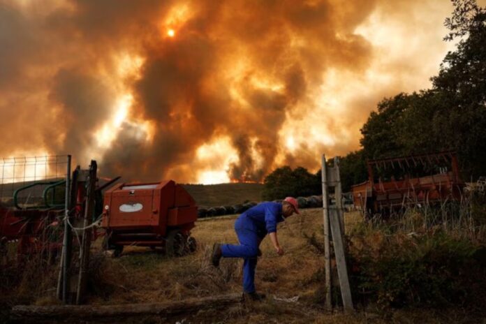 Incendios en España no dan tregua en Castilla y León con focos reavivados por el viento