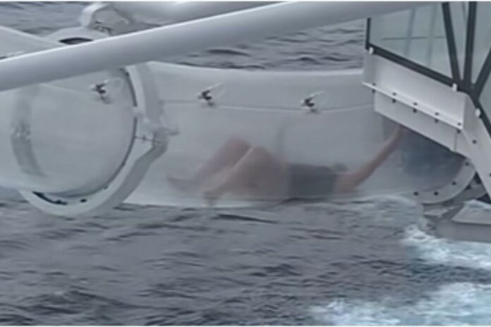 Pasajera atrapada en tobogán de crucero sobre el océano: Video viral que congela el aliento