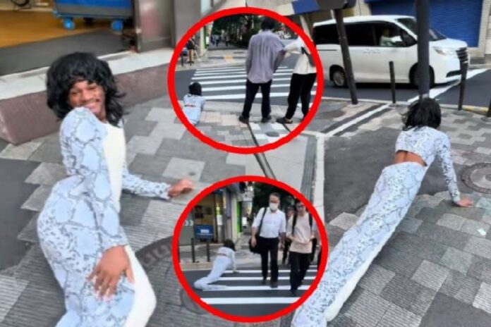 Junior Caldeira: El influencer brasileño que se arrastra como serpiente en Japón
