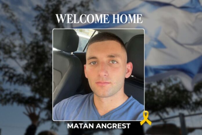 El soldado israelí Matan Angrest regresa a casa tras 738 días de cautiverio en Gaza