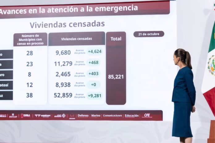 Gobierno de México reporta avances en restablecimiento de servicios en estados afectados por lluvias: 78 fallecidos