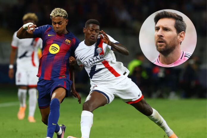 Perlitas del triunfo del PSG sobre Barcelona: Messi, Yamal y el duelo épico con Mendes
