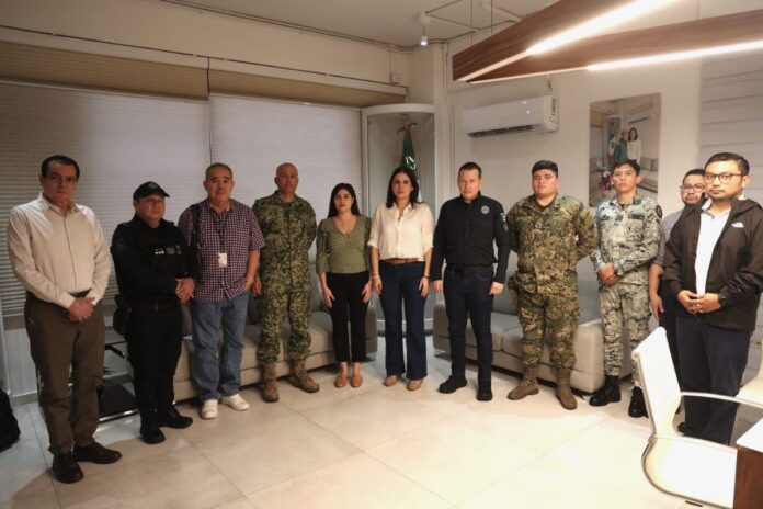 Estefanía Mercado refuerza coordinación con la mesa regional de seguridad ante deforestación ilegal en el Ejido