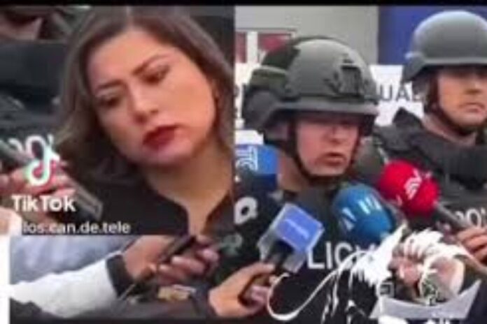 Reportera en Ecuador se vuelve viral por gestos en rueda de prensa de Policía Nacional