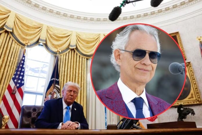 Andrea Bocelli canta a Donald Trump en el Despacho Oval