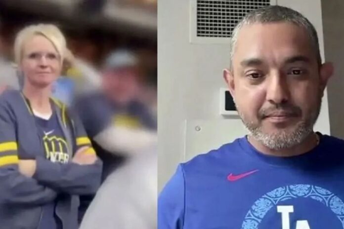 Aficionada de Cerveceros amenaza a fan latino de Dodgers con llamar al ICE: Despedida por 