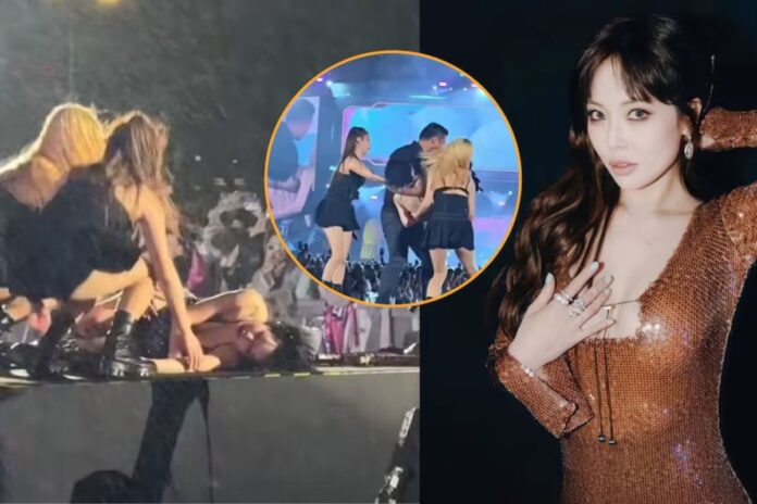 Estrella de k-pop se desmaya en pleno concierto