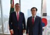 México y Corea del Sur avanzan hacia un nuevo marco comercial ante aranceles globales Marcelo Ebrard y el ministro de Comercio de Corea del Sur, Yeo Han-koo, durante su reunión en la Secretaría de Economía en mayo 2026