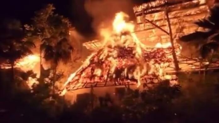 Incendio en hotel Villas Ponto Holbox el 9 de mayo de 2026