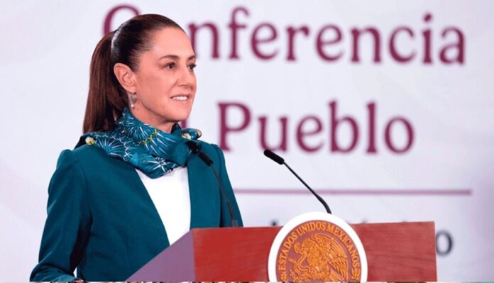 Presidenta Claudia Sheinbaum durante la conferencia matutina donde desmintió el reporte de CNN sobre supuestas operaciones de la CIA en México.