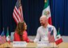 Cónsul de EE.UU. en Mérida reconoce avances de Quintana Roo contra cárteles y trata de personas Cónsul General de EE.UU. en Mérida, Justen A. Thomas, junto a la gobernadora Mara Lezama durante el evento Freedom 250 en Cancún, el pasado 12 de mayo de 2026