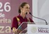 Sheinbaum rendirá informe y llama a festejo nacional el 31 de mayo por dos años de su triunfo La presidenta Claudia Sheinbaum durante su anuncio del informe y festejo nacional por dos años de su triunfo electoral.