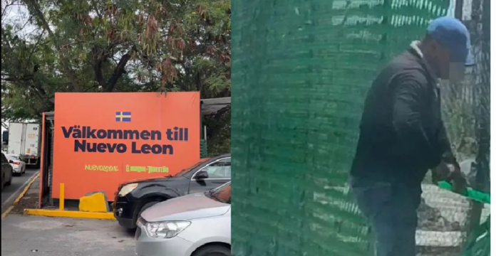 Muros y mallas instalados en avenidas de Monterrey para ocultar colonias populares rumbo al Mundial 2026.