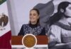 Sheinbaum aplaza felicitación a De la Espriella hasta concluir escrutinio en Colombia Claudia Sheinbaum durante una conferencia en Palacio Nacional donde se pronunció sobre los resultados preliminares de las elecciones presidenciales en Colombia.