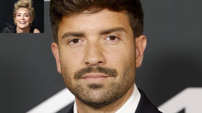 Pablo Alborán y en una imagen secundaria, Sharon Stone.