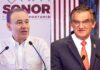 Estados unidos revoca visas a gobernadores morenistas de Sonora y Tamaulipas Fotografías de archivo muestran a Alfonso Durazo y Américo Villarreal tras reportes sobre el presunto retiro de sus visas por parte de Estados Unidos.