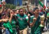 México vence a Sudáfrica y logra su primer triunfo en un partido inaugural de Mundial Aficionados de la Selección Mexicana celebran en una plaza pública tras la victoria de México en el Mundial 2026