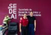 Puerto Aventuras estrena oficina para impulsar trámites y apoyo a emprendedores Estefanía Mercado, presidenta municipal de Playa del Carmen, durante la inauguración de la nueva Oficina de Enlace de la Secretaría de Desarrollo Económico y de Atracción de Inversiones en Puerto Aventuras.