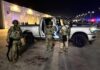 PGJE asegura lanzagranadas tras balacera en Los Cabos, Baja California Sur Presencia militar tras enfrentamiento armado en Los Cabos.