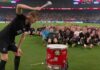 Noruega toca el tambor de la victoria y rema hacia los octavos Jugadores de Noruega celebran su triunfo sobre Senegal con un tambor sobre el césped durante la Copa del Mundo 2026.
