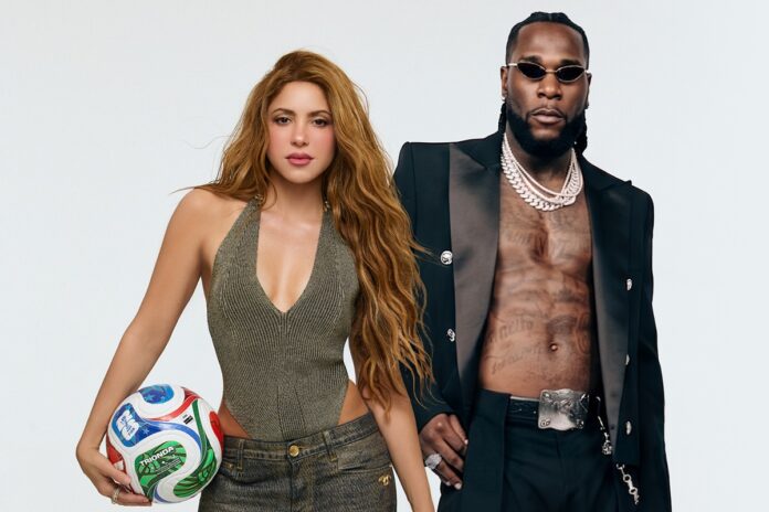 Shakira y Burna Boy promocionan “Dai Dai”, canción oficial de la inauguración del Mundial 2026 en México.
