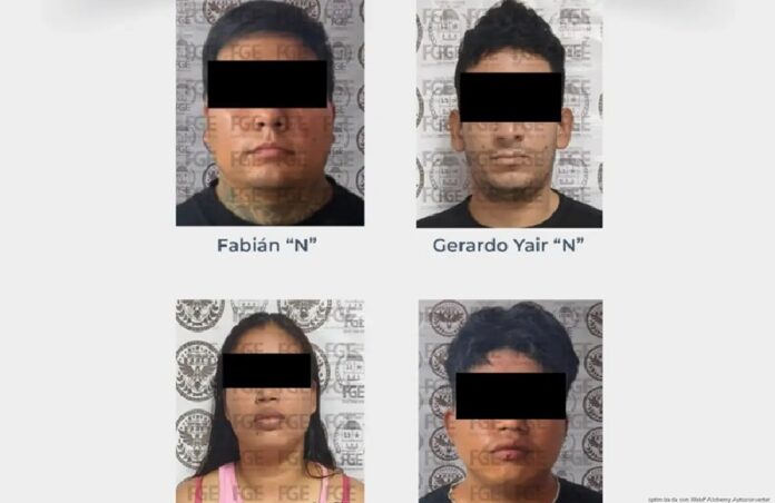 Cuatro personas detenidas durante un operativo realizado por autoridades en Cancún.