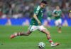 México ajusta horario de su partido ante Inglaterra por riesgo de tormentas eléctricas en el Mundial 2026 Jugador de la Selección Mexicana durante una jugada en partido del Mundial 2026 en el Estadio Ciudad de México
