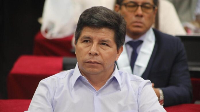 Pedro Castillo durante una audiencia judicial en Perú