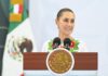 Sheinbaum plantea reforzar combate al sargazo con más embarcaciones y barreras en el Caribe Mexicano Claudia Sheinbaum durante una intervención pública en Quintana Roo.
