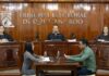 TEQROO ratifica cuatro medidas cautelares del IEQROO y ordena revisar nuevamente un caso por inconsistencias digitales Magistrados del Tribunal Electoral de Quintana Roo durante una sesión pública del Pleno en la sala de audiencias.