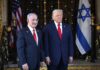 Irán marcará el octavo encuentro entre Netanyahu y Trump en Washington Benjamín Netanyahu y Donald Trump.